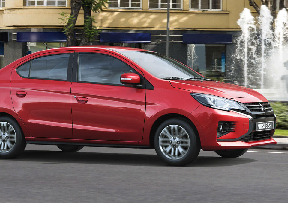 United Motors Personal Vehicle Mitsubishi Attrage Red